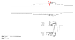 京阪　千林駅／№3-150№150駅看板・駅広告、位置図