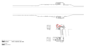 京阪　千林駅／№5-100№100駅看板・駅広告、位置図