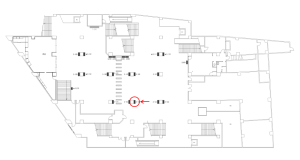 京阪　西三荘駅／№3-150№150駅看板・駅広告、位置図