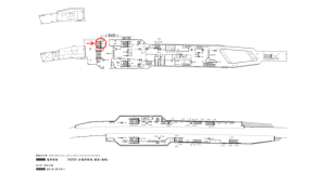 京阪　寝屋川市駅／№8-100№100駅看板・駅広告、位置図