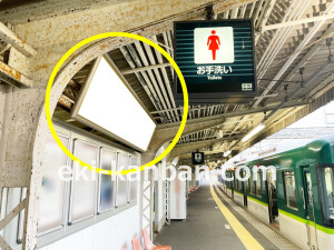 京阪　私市駅／№1-170№170駅看板・駅広告、写真1