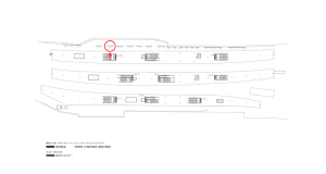 京阪　枚方市駅／№1-140№140駅看板・駅広告、位置図