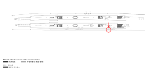京阪　守口市駅／№2-500№500駅看板・駅広告、位置図