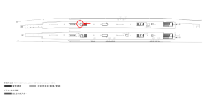 京阪　守口市駅／№1-100№100駅看板・駅広告、位置図