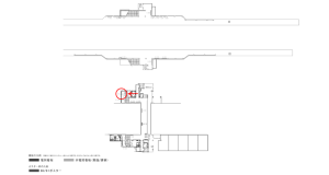 京阪　滝井駅／№4-130№130駅看板・駅広告、位置図
