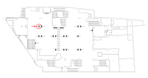 京阪　西三荘駅／№3-180№180駅看板・駅広告、位置図