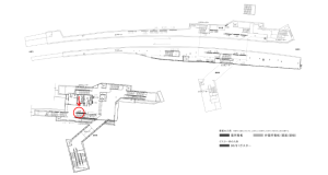 京阪　光善寺駅／№4-100№100駅看板・駅広告、位置図