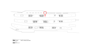 京阪　枚方市駅／№1-200№200駅看板・駅広告、位置図