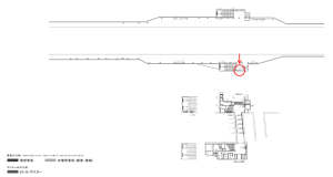 京阪　千林駅／№2-470№470駅看板・駅広告、位置図