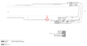 京阪　土居駅／№2-160№160駅看板・駅広告、位置図