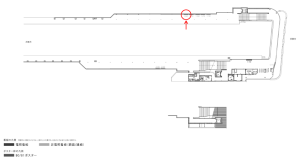 京阪　土居駅／№1-240№240駅看板・駅広告、位置図