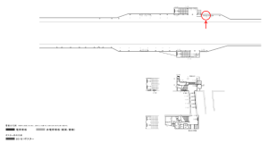 京阪　千林駅／№1-280№280駅看板・駅広告、位置図