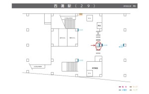 阪神　西灘駅／№5-12-01№01、位置図