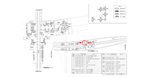 近鉄／大和八木駅／／№115駅看板・駅広告、位置図