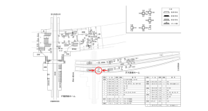 近鉄／大和八木駅／／№117駅看板・駅広告、位置図