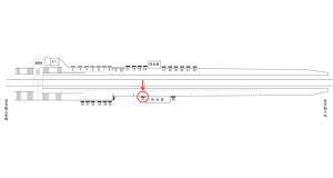 近鉄/堅下駅//№41駅看板・駅広告、位置図