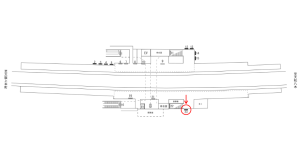 近鉄／二上駅／／№23駅看板・駅広告、位置図