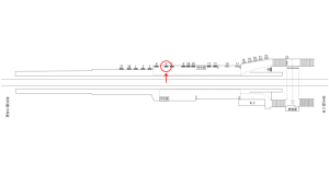 近鉄/法善寺駅//№6駅看板・駅広告、位置図