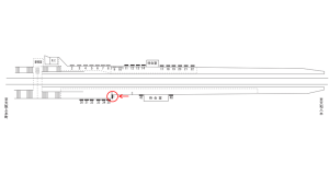 近鉄／堅下駅／／№1駅看板・駅広告、位置図