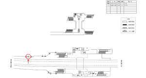 近鉄／安堂駅／／№2駅看板・駅広告、位置図