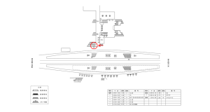 近鉄／河内国分駅／／№28駅看板・駅広告、位置図
