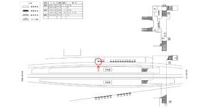 近鉄／高安駅／／№51駅看板・駅広告、位置図