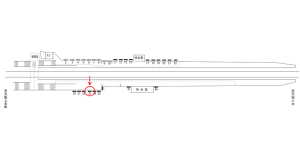 近鉄/堅下駅//№33駅看板・駅広告、位置図