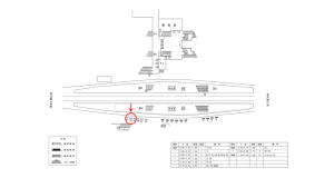 近鉄/河内国分駅//№46駅看板・駅広告、位置図