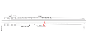 近鉄／堅下駅／／№46駅看板・駅広告、位置図