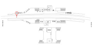 近鉄／関屋駅／／№8駅看板・駅広告、位置図