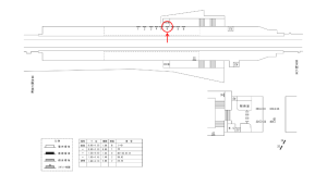 近鉄／恩智駅／／№6駅看板・駅広告、位置図