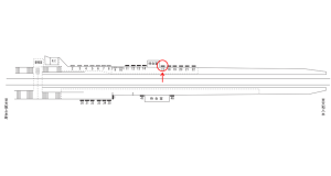 近鉄／堅下駅／／№17駅看板・駅広告、位置図