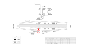 近鉄／河内国分駅／／№42駅看板・駅広告、位置図