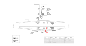 近鉄／河内国分駅／／№9駅看板・駅広告、位置図