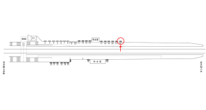 近鉄／堅下駅／／№22駅看板・駅広告、位置図