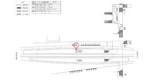 近鉄／高安駅／／№53駅看板・駅広告、位置図