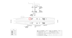 近鉄／河内国分駅／／№60駅看板・駅広告、位置図