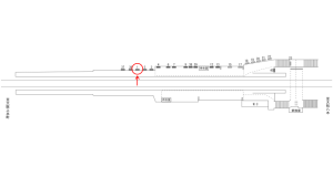 近鉄／法善寺駅／／№1駅看板・駅広告、位置図