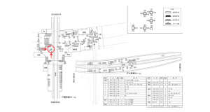 近鉄／大和八木駅／／№108駅看板・駅広告、位置図