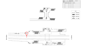 近鉄／安堂駅／／№5駅看板・駅広告、位置図