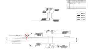 近鉄／安堂駅／／№4駅看板・駅広告、位置図
