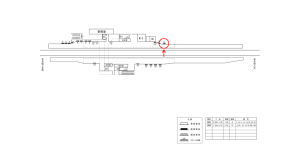 近鉄／近鉄下田駅／／№19駅看板・駅広告、位置図