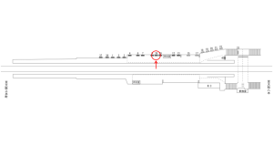 近鉄／法善寺駅／／№38駅看板・駅広告、位置図