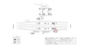 近鉄/河内国分駅//№5駅看板・駅広告、位置図