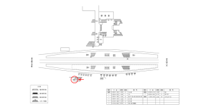近鉄／河内国分駅／／№58駅看板・駅広告、位置図