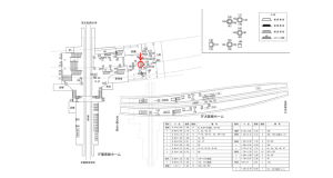 近鉄／大和八木駅／／№130駅看板・駅広告、位置図