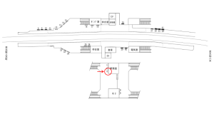 近鉄／関屋駅／／№3駅看板・駅広告、位置図
