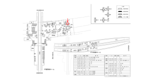 近鉄／大和八木駅／／№137駅看板・駅広告、位置図