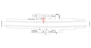 近鉄/二上駅//№10駅看板・駅広告、位置図