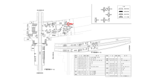 近鉄／大和八木駅／／№138駅看板・駅広告、位置図